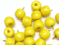 Муляж декоративный яблоко желтое маленький, 1 шт.