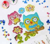 Наклейки на воздушные шары "Совенок", 1 шт.