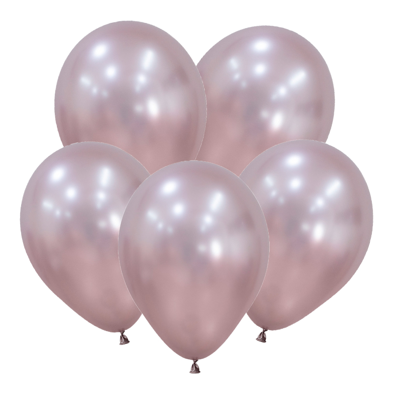 Шар (18"/45см) Розовый Цветок (809), Шелк, 5 шт. 