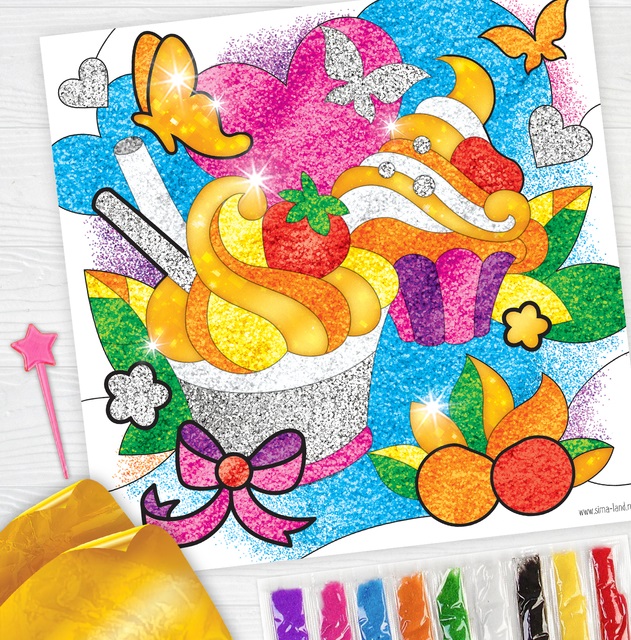 Картина песком "Сладкое настроение", 1 шт.