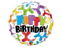 Шар (18''/45) Круг, HB Собачки надувные твистинг, 1 шт.