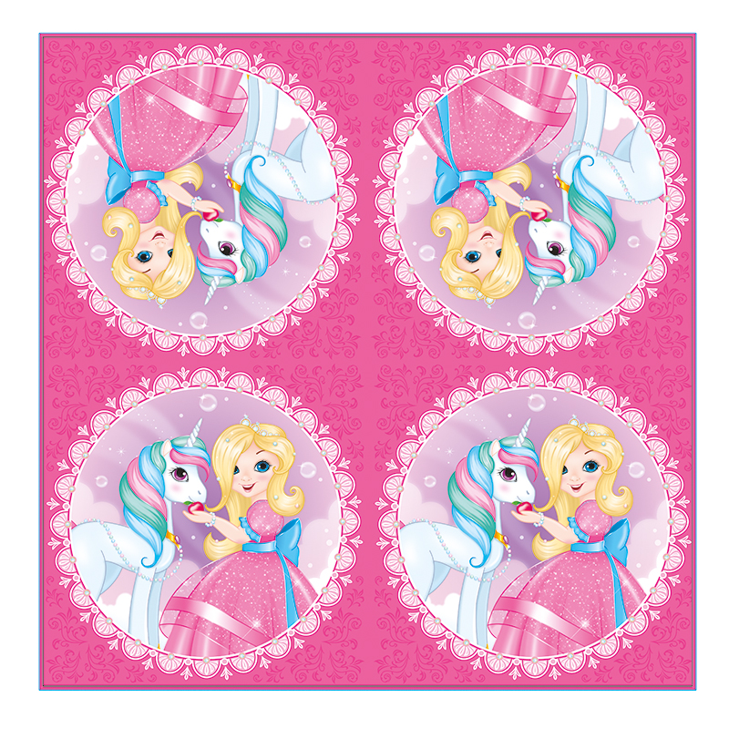 Салфетки (33*33см), "Принцесса Мия и единорог", 12 шт.