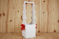 Ящик подарочный "Ёлка" (12*12*42) Дерево, МДФ 6 мм, 1 шт.