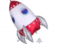 1207-3803_m1 Шар (29"/73см) Фигура, Ракета, 1 шт.