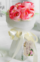 Букет-дублер (15*15*20 см), Романтик, чайные розы, 1 шт.