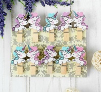 Прищепки декоративные, Единорожки, 10 шт.