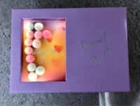 Подарочная коробка с подсветкой (25*18*11,5 см), сиреневый, 1 шт.