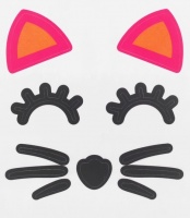 Наклейки на полимерные шары, "Киса", 1 шт. 