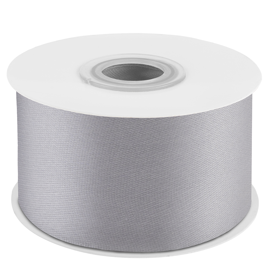 Лента атласная (3,8см*22,85м) Серебро, 1 шт.