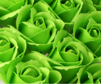 Роза из мыльной пены (5см), Зеленая, 1 шт.