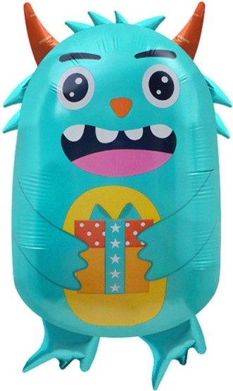 Шар (27''/69см) Фигура, Монстрик Лукас, Бирюзовый, 1 шт. Шар (27''/69см) Фигура, Монстрик Лукас, Бирюзовый, 1 шт.