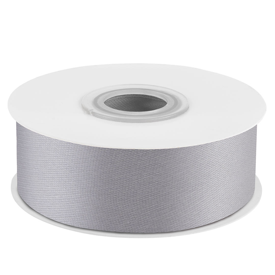 Лента атласная (2,5см*22,85м) Серебро, 1 шт