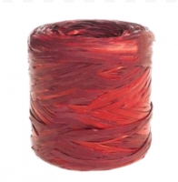 Рафия искусственная (1мм*200м), красно-винный, 1 шт.