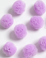 Помпон из фатина (2,5см), фиолетовый, 1 шт.