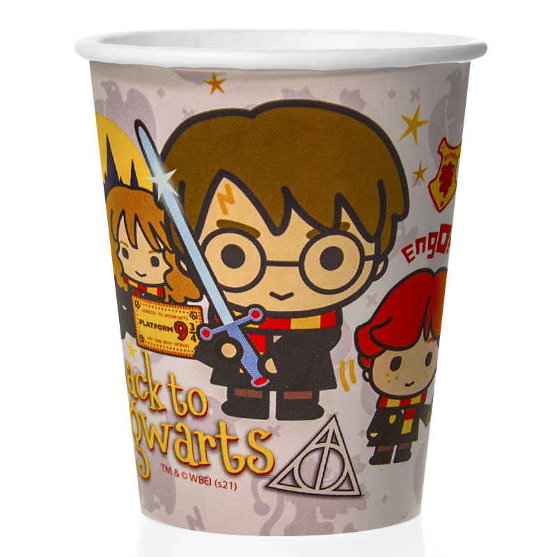 Стаканы бумажные (250мл) Гарри Поттер, Чиби, 6 шт.
