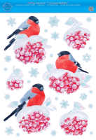 Набор наклеек, "Снежная рябина", 1 шт.