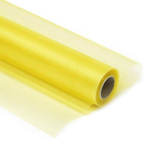 Органза (70см*9м) желтый 5033, 1 шт.