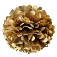 Декоративное украшение "Помпон" 30 см, золотой, 1 шт. 