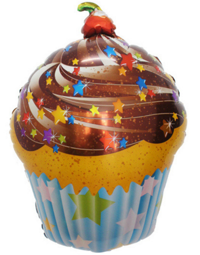 Шар (28''/71см) Фигура, Шоколадный кекс, 1 шт. Шар (28''/71см) Фигура, Шоколадный кекс, 1 шт.