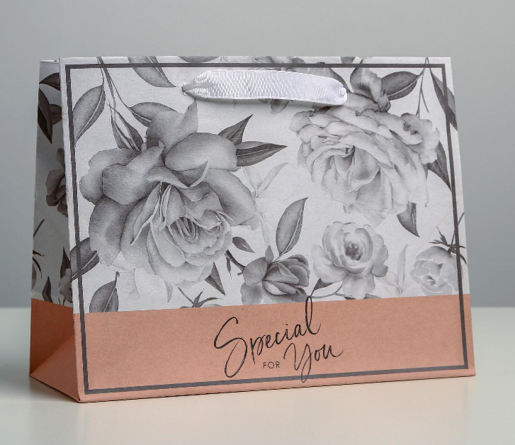 Пакет подарочный (23*18*10см), Special for you, крафт, 1 шт.