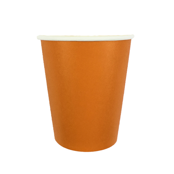 Стаканы бумажные (250мл), Оранжевый, 6 шт.