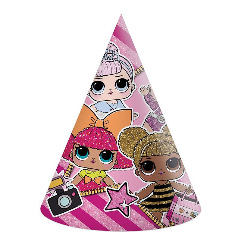 Колпаки, Куклы ЛОЛ, 6 шт.