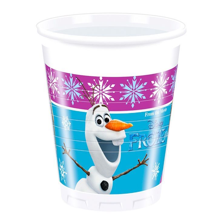 Стаканы пластиковые (200мл), "Холодное Сердце. Северное сияние", набор 8 шт.