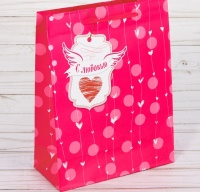 Пакет подарочный (18*23*8см), С Любовью, 1 шт. 