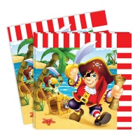 Салфетки (33см*33см), Веселый Пират, 12 шт. 