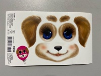 Наклейки Глазки, "Щенок", (9*15,5см), 1 шт.