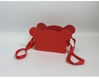 Подарочная коробка Ушки (25x10.7x14.5cm), Красная, 1 шт.