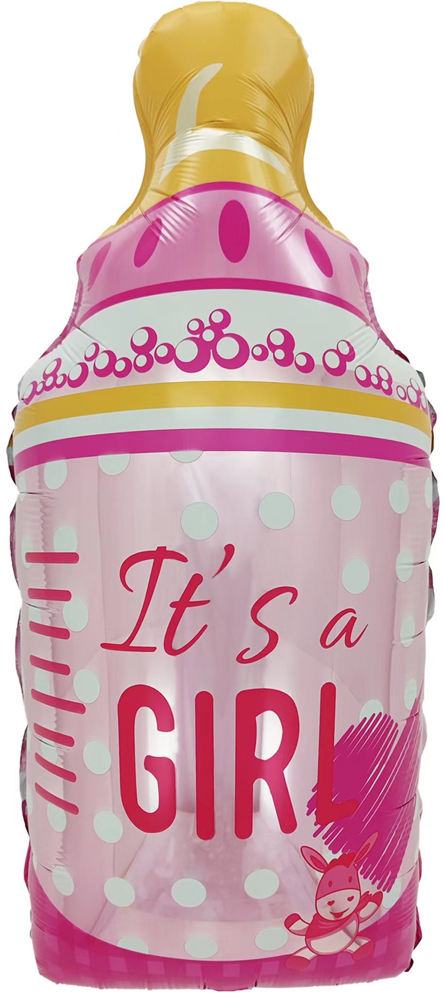Шар (30''/76см) Фигура, Бутылочка для малышки, Розовый, 1 шт. Шар (30''/76см) Фигура, Бутылочка для малышки, Розовый, 1 шт.