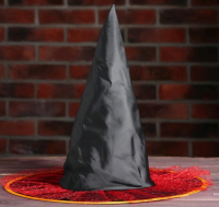 Карнавальная шляпа "Ведьмочка", Красная, 1 шт.