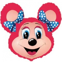 044aa3a18db1e7a46df5e6678600933f Шар (27''/69 см) Фигура, Лолли-Маус, Красный, 1 шт.