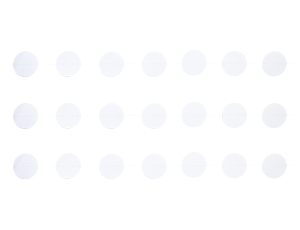 Гирлянда н/нитке (220см), Круги белые, 1 шт.