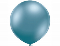 Шар (24"/61см) Голубой, Хром, 1 шт.
