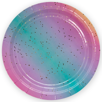 Тарелки (9''/23 см), Космическая радуга, Градиент, 6 шт.