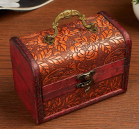 Шкатулка сундучок "Цветочный узор" (8,3х14,9х10,3см), 1 шт.