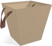 Коробка подарочная (17*17*20 см), Трапеция, Крафт, 1 шт.