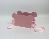 Подарочная коробка Ушки (25x10.7x14.5cm), Розовая, 1 шт.