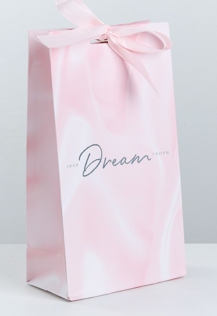 Пакет с лентой (13*23*7 см) Мечтай, 1 шт.