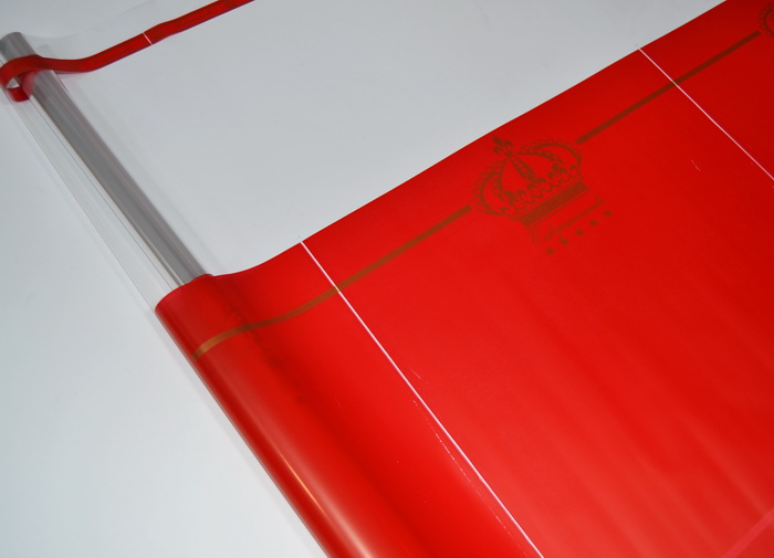 Пленка (600мм), Совершенство, Красная/золотая, 200 гр, 1 шт.