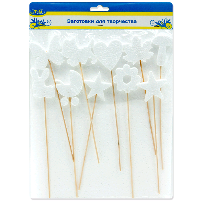 Фигура из пенопласта (6см), С Новорожденным, Белый, 10 шт.