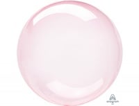 Шар (18"/45см) BUBBLE DECO, Темно-розовый, кристалл, 1 шт. (под заказ, 10 дней)