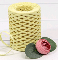 Рафия бумажная (150м), Жёлтая, 1 шт.