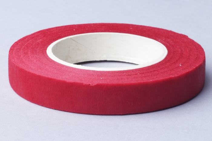 Тейп Лента (13мм*28м), красная, 1 шт.