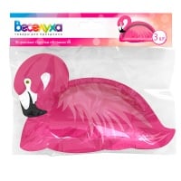 Формовые тарелки (24*16см), "Фламинго", 3 шт.