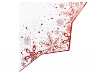 Салфетка фигурная, Снежные искры, 33см, 6 шт. 