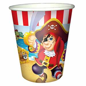 Стаканы бумажные (200мл), Веселый Пират, 6 шт.