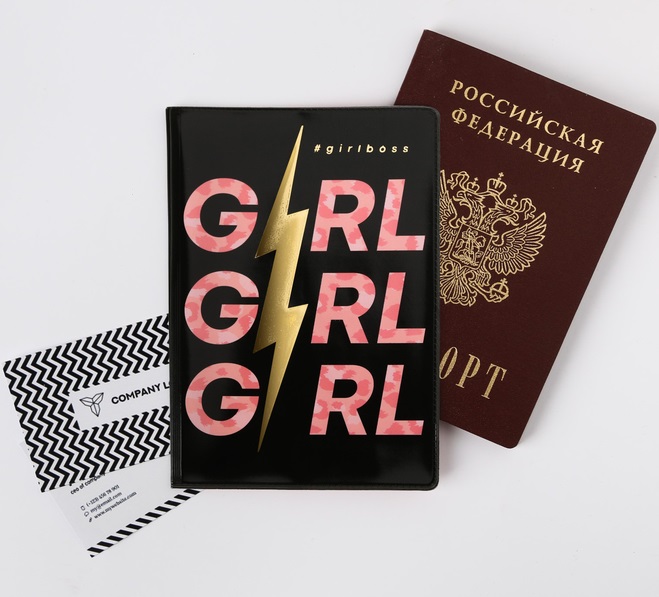 Обложка для паспорт "Girl", 1 шт.